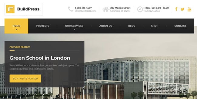 Mẫu web giới thiệu công ty xây dựng